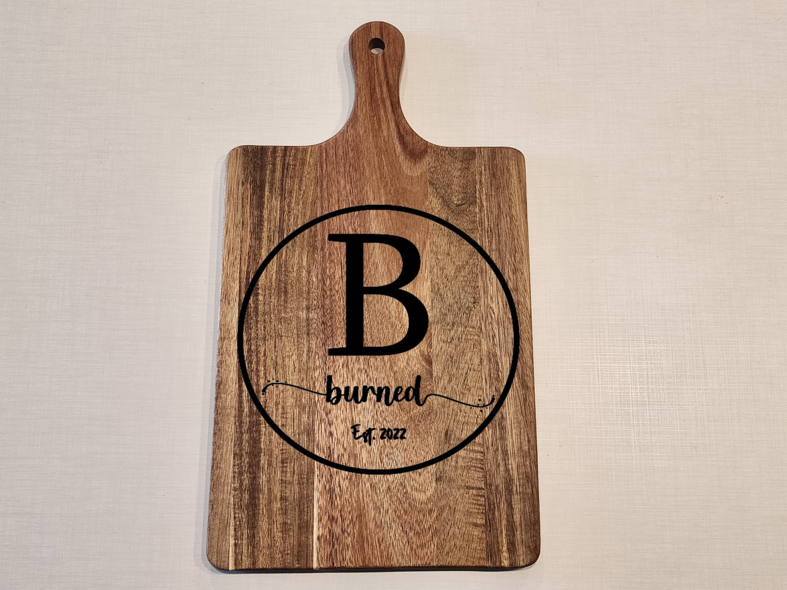Personalized Acacia Wood Cutting & Charcuterie Board 15.5x8.5